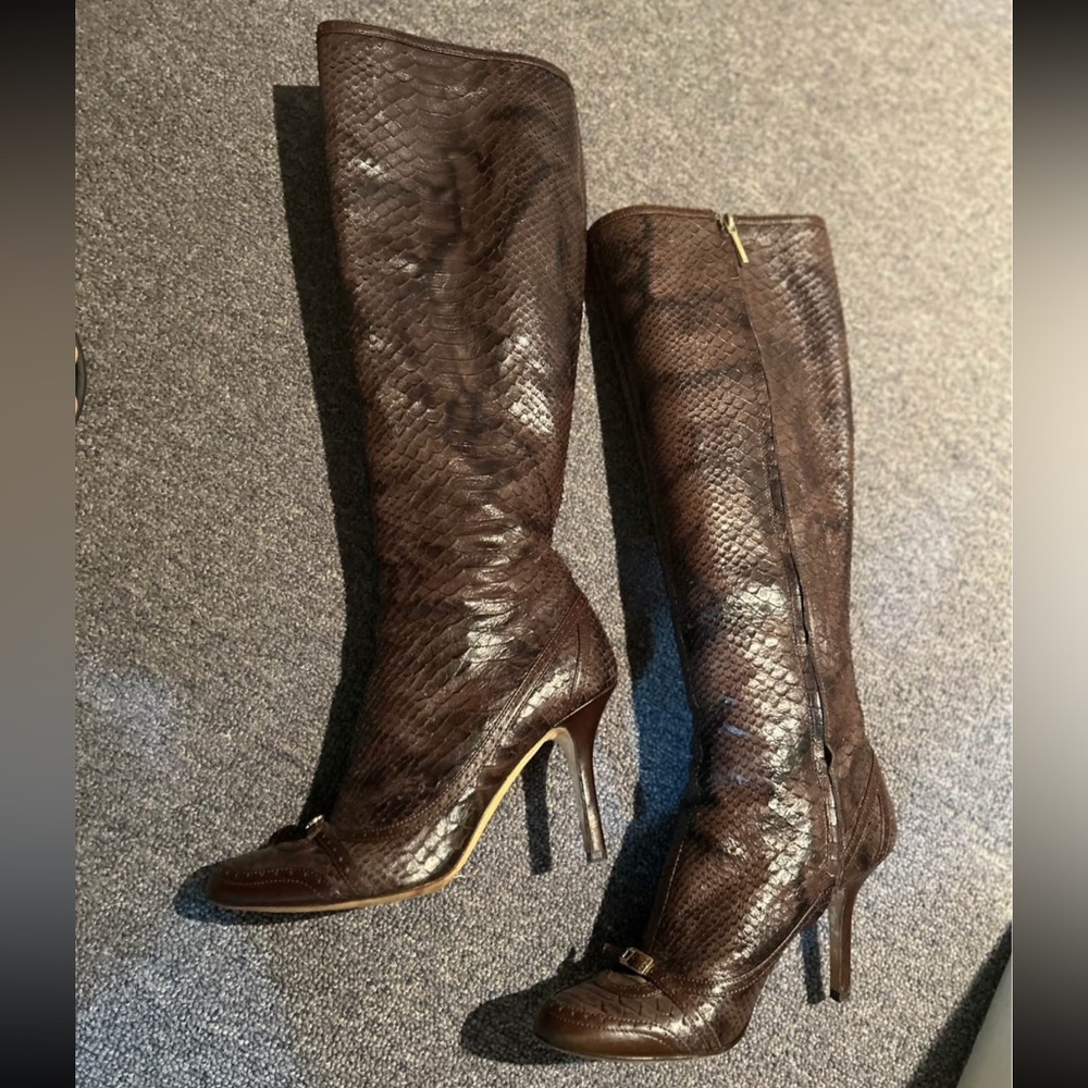 Sexy Dior boots like new, size 7, with REAL alligator skin!